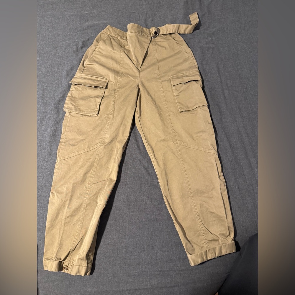 Khaki Cargo Pants for Women - Picture 6 of 6